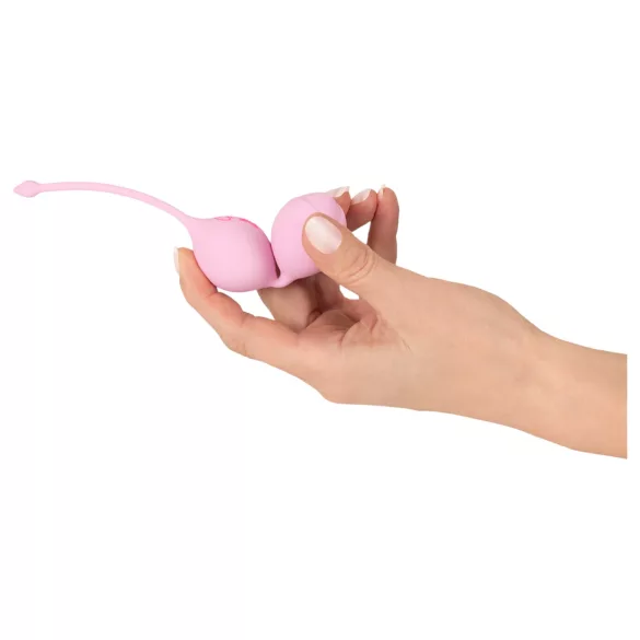 Cuties - bolas chinesas de silicone com duas esferas (rosa)