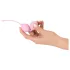 Cuties - bolas chinesas de silicone com duas esferas (rosa)