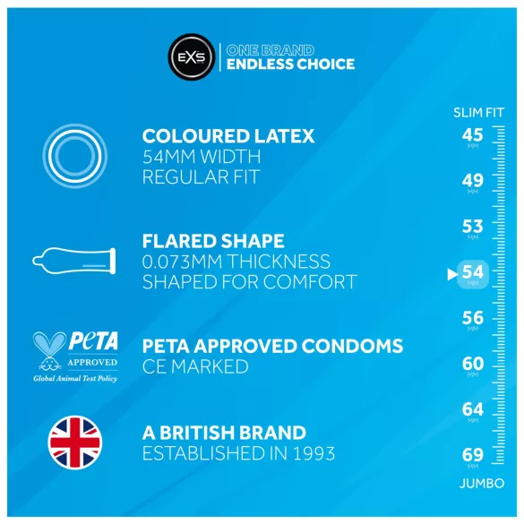 EXS Black - preservativo de látex - preto - caixa com 12 unidades
