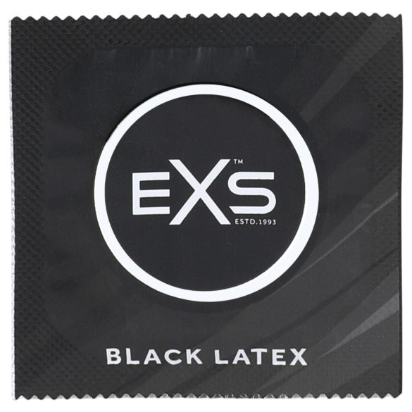 EXS Black - preservativo de látex - preto - 100 unidades