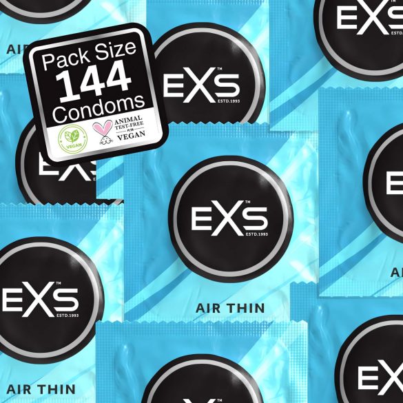 EXS Air Thin - preservativo ultra fino em látex - caixa com 144 unidades