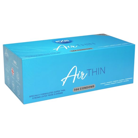 EXS Air Thin - preservativo ultra fino em látex - caixa com 144 unidades