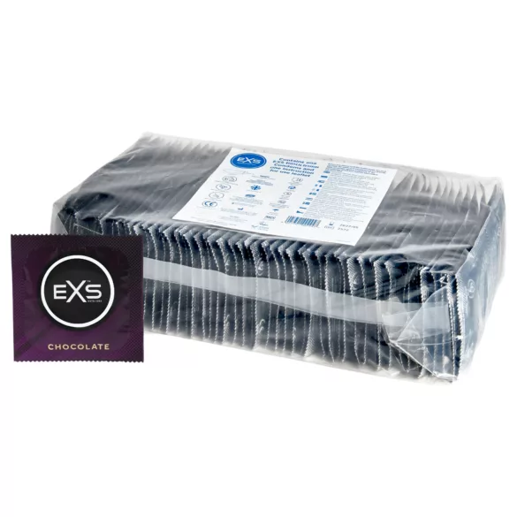 EXS Hot Chocolate - preservativo sabor chocolate - preto