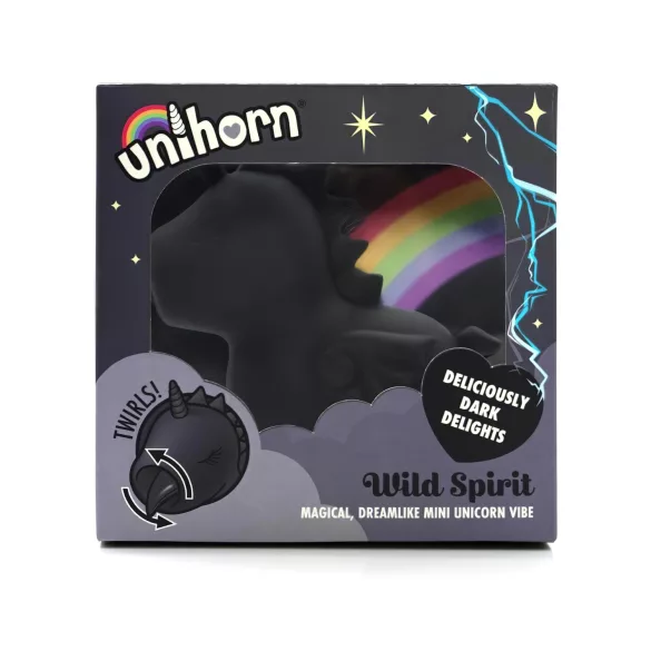 Unihorn Wild Spirit - vibrador clitóris recarregável unicórnio - preto