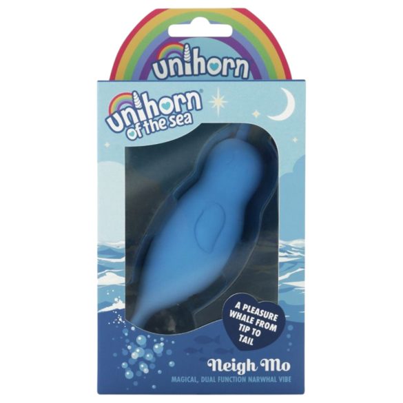 Unihorn Of The Sea - vibrador clitóris recarregável - silicone azul