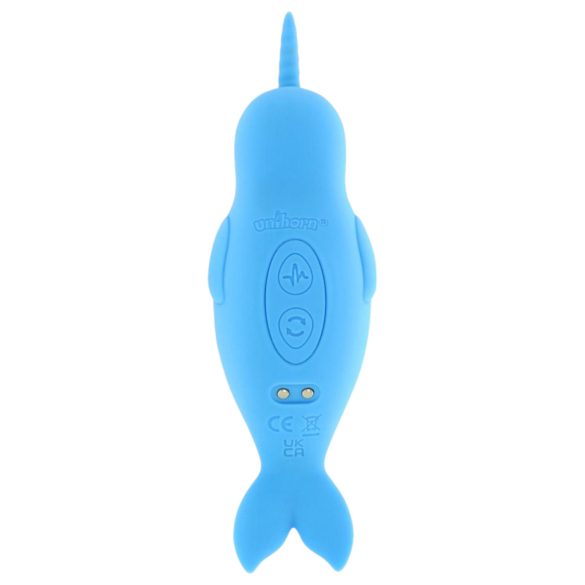 Unihorn Of The Sea - vibrador clitóris recarregável - silicone azul