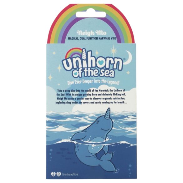 Unihorn Of The Sea - vibrador clitóris recarregável - silicone azul