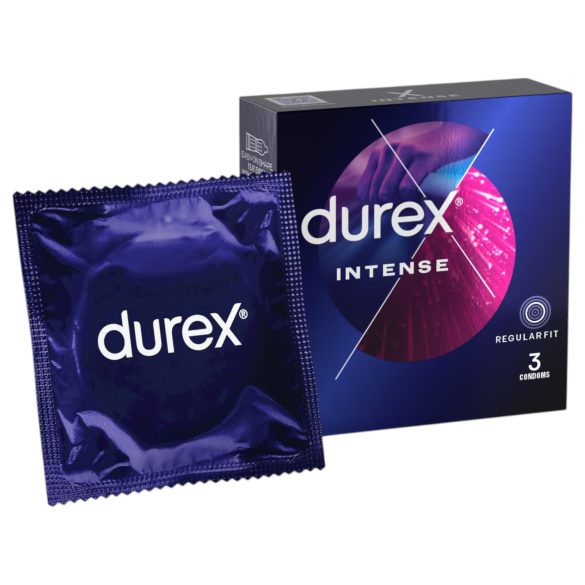 Durex Intense - preservativo texturizado com pontos e ranhuras - 3 unidades
