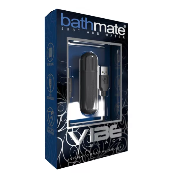Bathmate Vibe - ovo vibratório recarregável (preto)