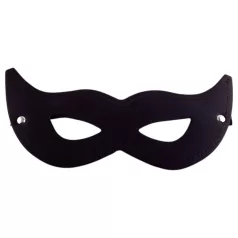 Rouge - máscara para olhos aberta - couro legítimo - preto
