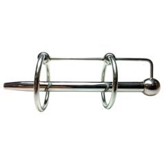   Rouge - dilatador uretral dupla argola aço inoxidável prata