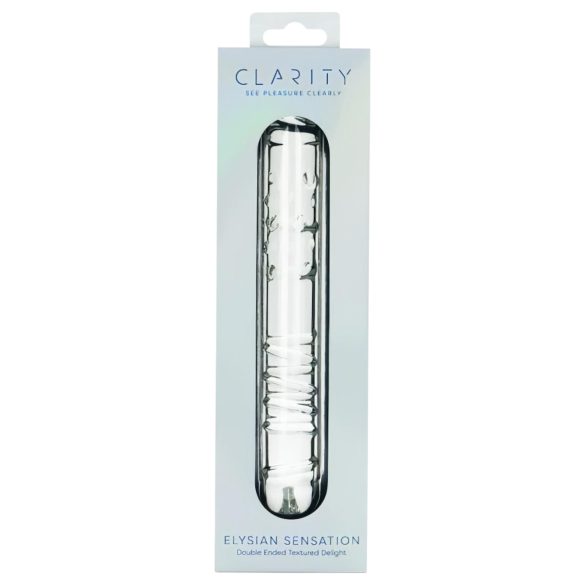 Clarity - dildo duplo vidro - transparente