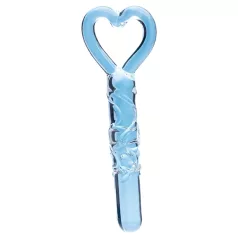   Clarity - dildo de vidro com alça em forma de coração - transparente