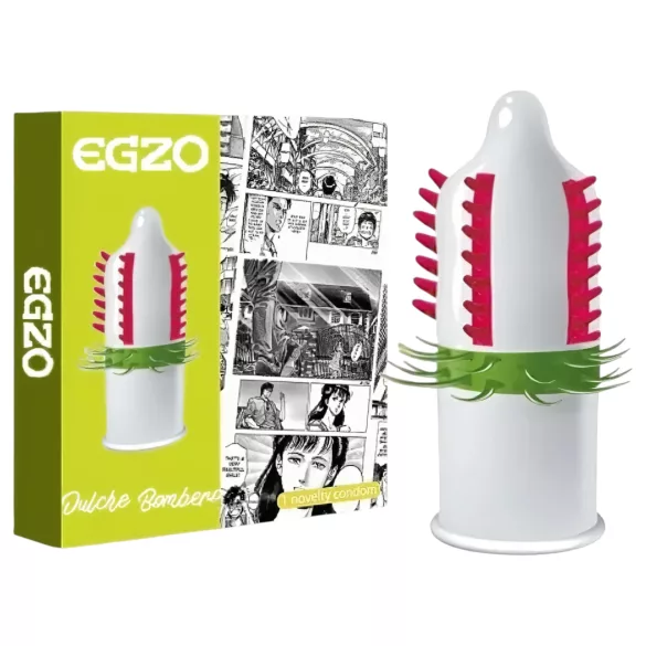 Egzo Dulche Bombero - preservativo texturizado estimulante - 1 unidade