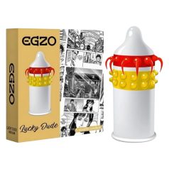   Egzo Lucky Dude - preservativo texturizado com pontas - 1 unidade