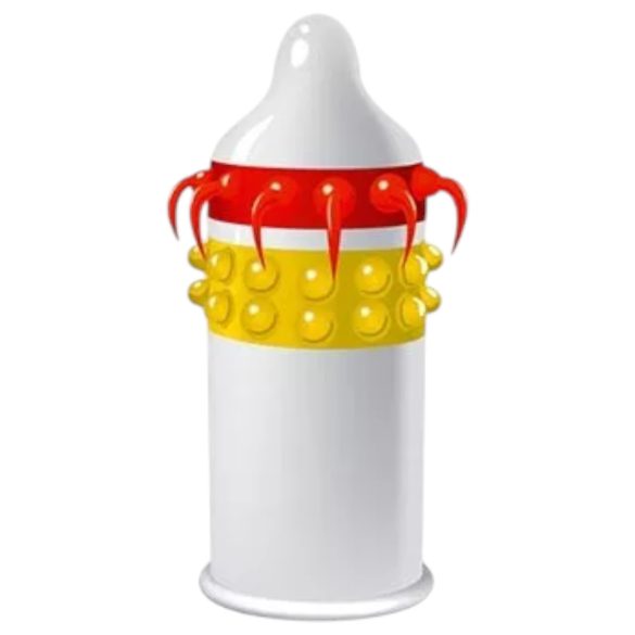 Egzo Lucky Dude - preservativo texturizado com pontas - 1 unidade