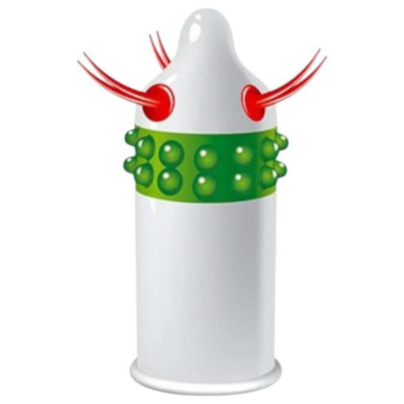 Egzo Uncle Bob - preservativo texturizado com cerdas e tentáculos - 1 unid