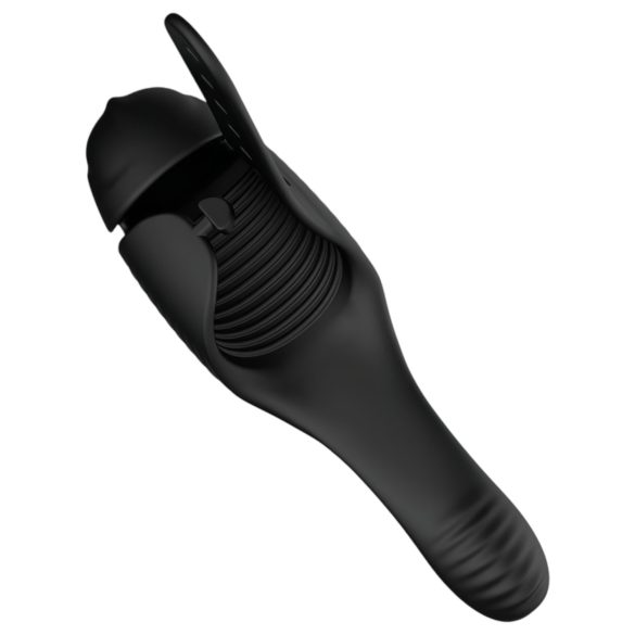 Lonely J-Bobbie - vibrador potente recarregável (preto)