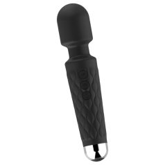   Lonely - vibrador massageador recarregável 20 funções - silicone preto