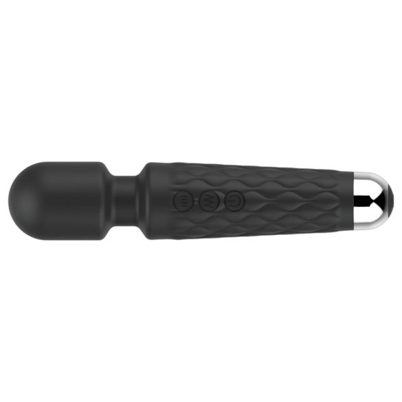 Lonely - vibrador massageador recarregável 20 funções - silicone preto
