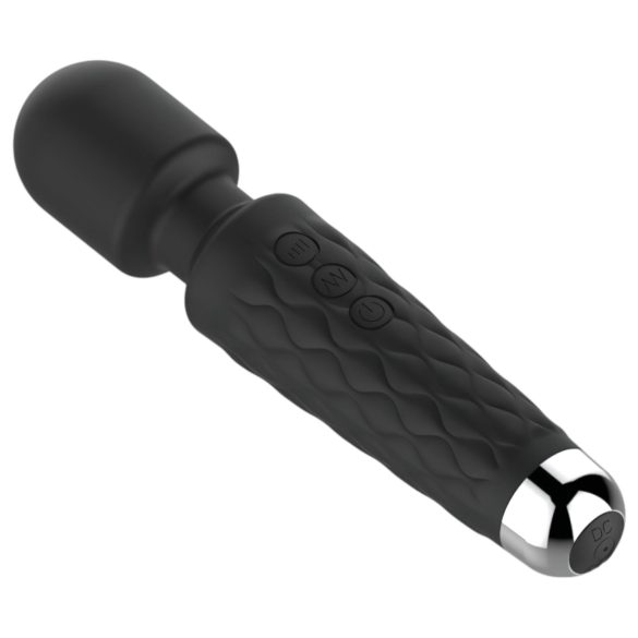 Lonely - vibrador massageador recarregável 20 funções - silicone preto