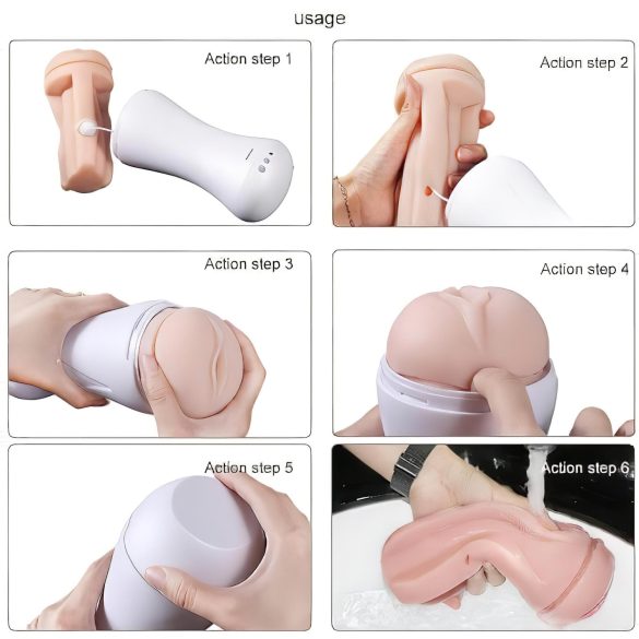 Lonely Happy - masturbador masculino recarregável com áudio