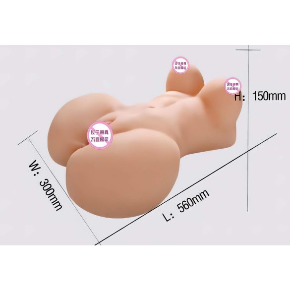 Lonely Fuck Me Silly - masturbador torso feminino - realístico - cor natural