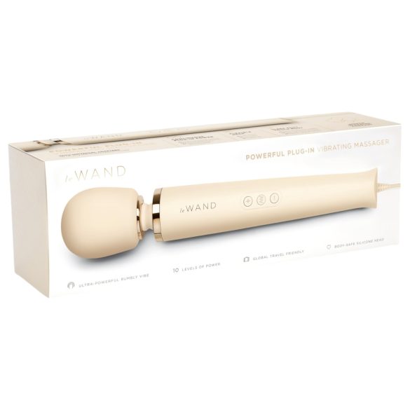 le Wand - vibrador massageador recarregável elétrico - bege