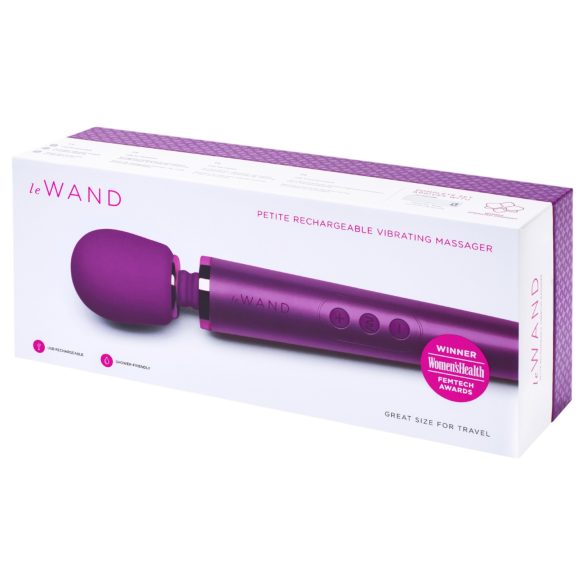 le Wand Petite - massageador vibrador recarregável - silicone roxo