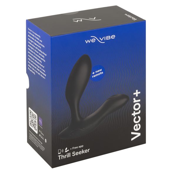 We-Vibe Vector+ - vibrador anal recarregável inteligente - silicone preto