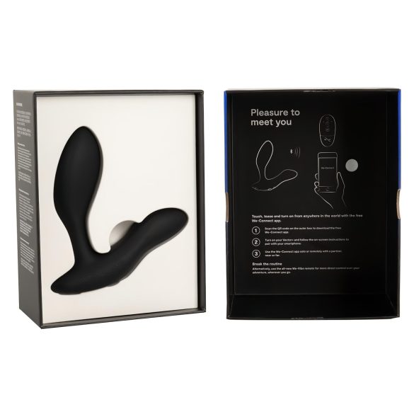 We-Vibe Vector+ - vibrador anal recarregável inteligente - silicone preto