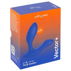   We-Vibe Vector+ - vibrador anal recarregável inteligente - silicone azul