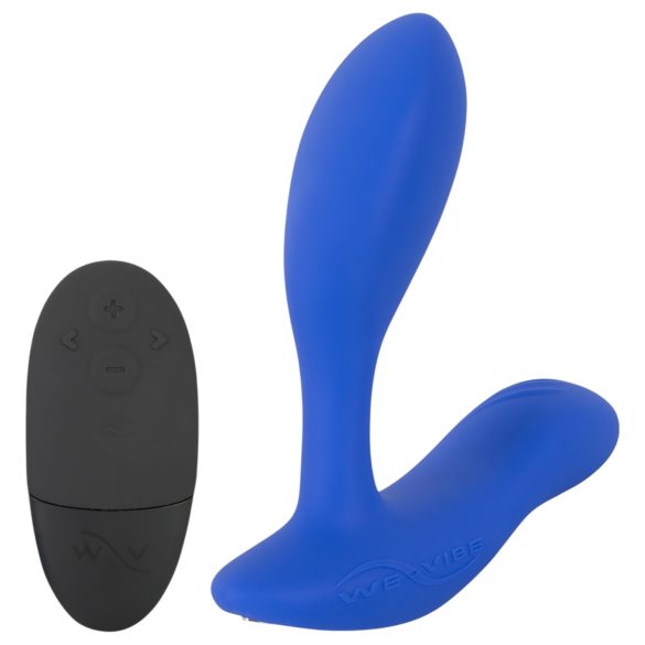 We-Vibe Vector+ - vibrador anal recarregável inteligente - silicone azul