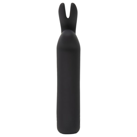 Happyrabbit - vibrador bullet recarregável com orelhas de coelho - preto