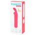Happyrabbit - mini vibrador bullet recarregável com orelhas de coelho - rosa