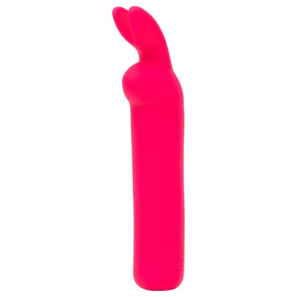 Happyrabbit - mini vibrador bullet recarregável com orelhas de coelho - rosa
