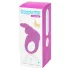 Happyrabbit - anel peniano vibratório recarregável - silicone roxo