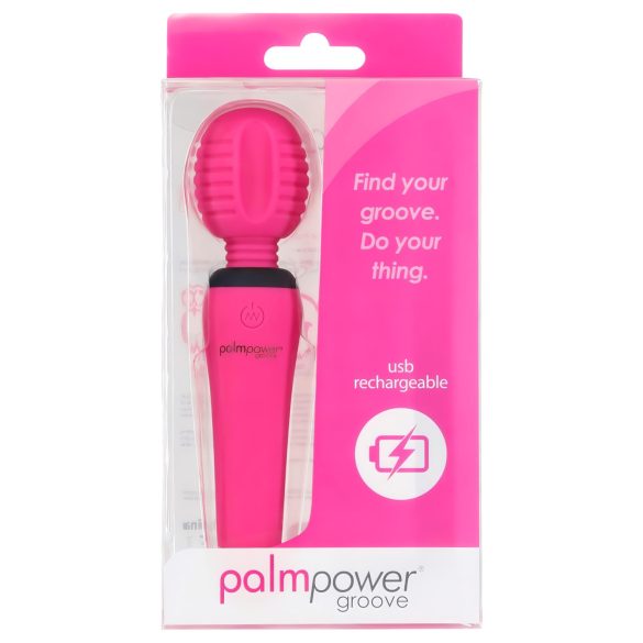 PalmPower - vibrador massageador recarregável - silicone rosa