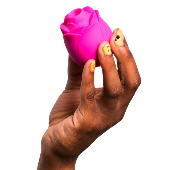ROMP Rose - sugador de clitóris vibrador - silicone rosa