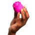 ROMP Rose - sugador de clitóris vibrador - silicone rosa