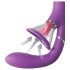 Fantasy For Her - vibrador duplo ponto G e clitóris 4 motores silicone roxo