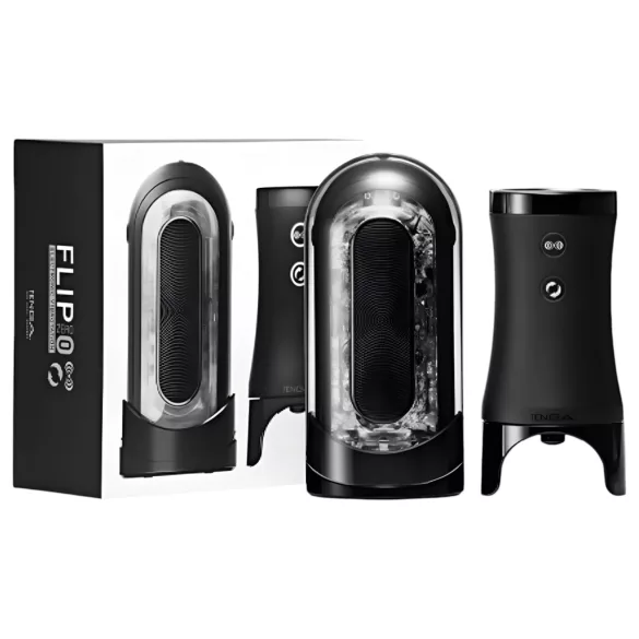 TENGA Flip 0 Electronic - masturbador masculino automático - preto