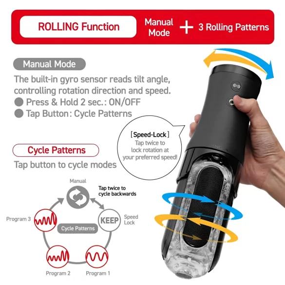 TENGA Flip 0 Electronic - masturbador masculino automático - preto