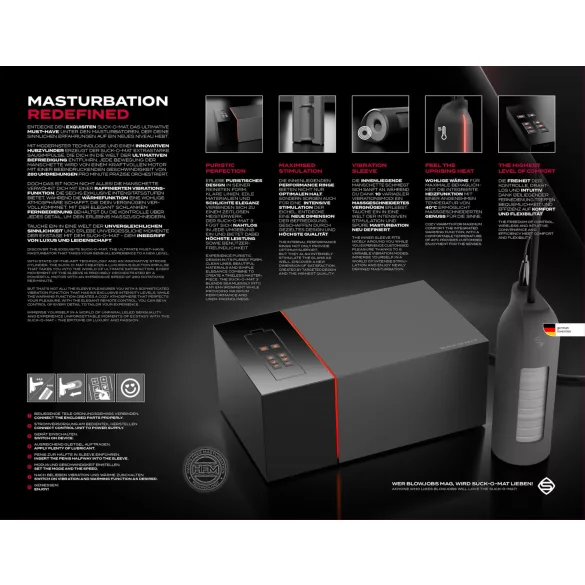 Suck-O-Mat 3.0 - masturbador masculino elétrico