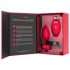 b-vibe heart - vibrador anal recarregável com controle (vermelho)