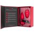 b-vibe heart - vibrador anal recarregável com controle (vermelho)