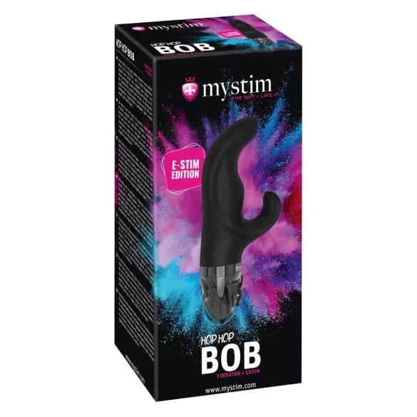 mystim Hop Hop Bob E-Stim - vibrador eletro sensorial (preto)