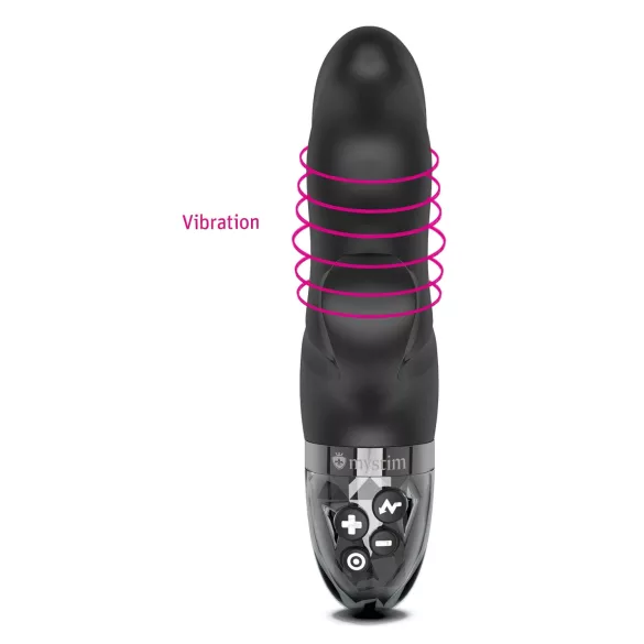 mystim Hop Hop Bob E-Stim - vibrador eletro sensorial (preto)