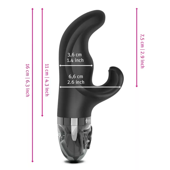 mystim Hop Hop Bob E-Stim - vibrador eletro sensorial (preto)