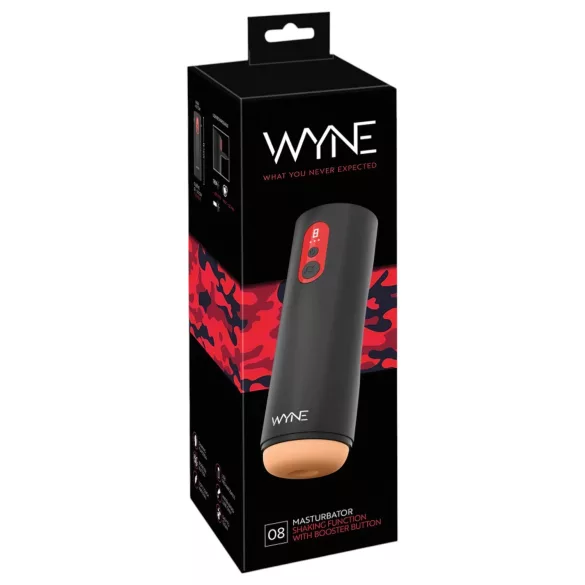 WYNE 08 - masturbador masculino elétrico movimento vertical - preto
